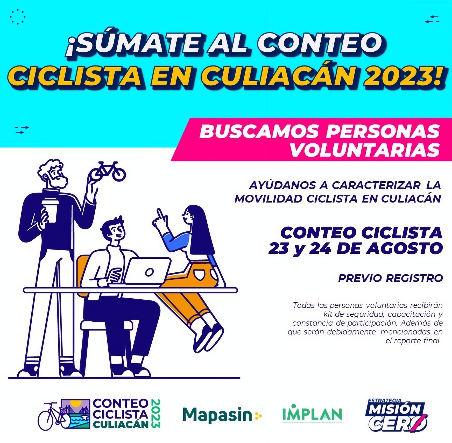 Culiacán se prepara para conteo ciclista 2023